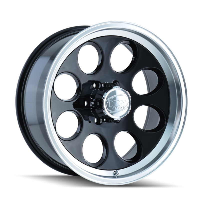 ION Type 171 16x8 / 5x139.7 BP / -5mm Offset / 108mm Hub Black/Machined Wheel 171-6885B