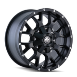 Mayhem 8015 Warrior 17x9 / 6x135 BP / -12mm Offset / 106mm Hub Matte Black Wheel