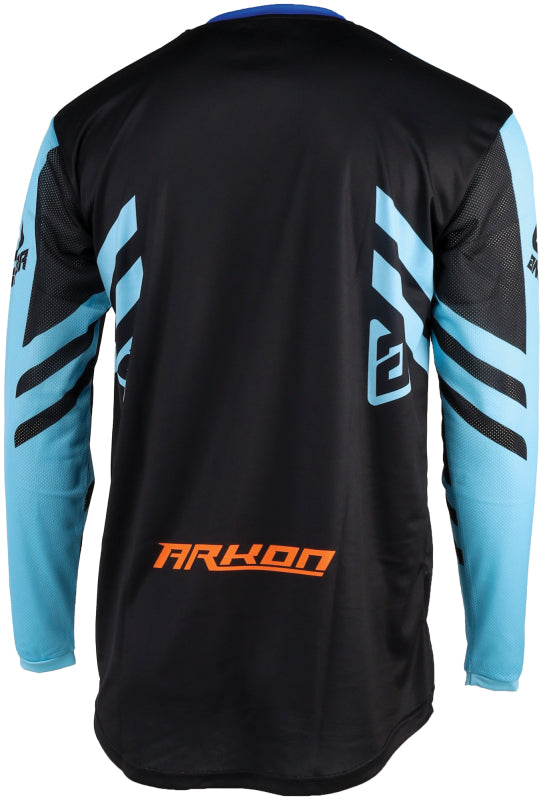 Answer 25 Arkon Nitrus Jersey Blue/Black/Hyper Orange - Medium 442474