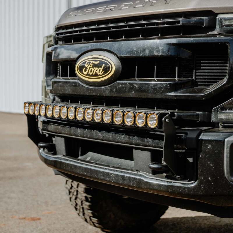 KC HiLiTES 11-16 Ford Super Duty Front Bumper Light Bar Mount For 40in Flex Era LED Light Bar 7353