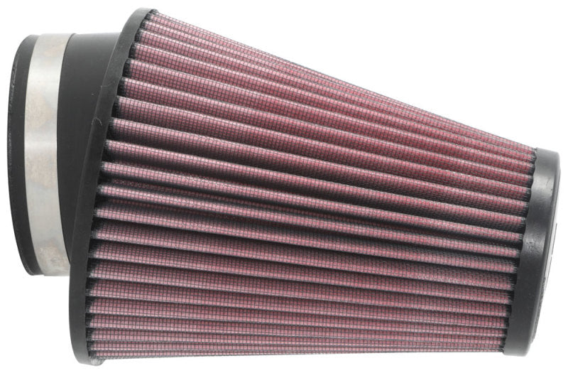 K&N Universal Clamp-On Air Filter 3-1/2in 10 Degree Flange 5-3/4in B 4-1/2in x 3-1/4in T 7in H RU-1033