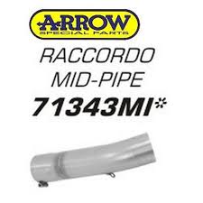 Arrow 71343mi Yamaha Fz1/Fz1 Fazer '06-10 Stainless Steel Mid-Pipe For Stock And Arrow Collectors