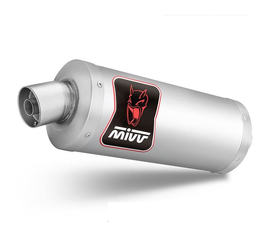 MIVV Exhaust Slip-On Dakar Aprilia Tuareg 660 2022-2023 Stainless Steel A.017.LEKX