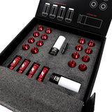 Mishimoto Aluminum Locking Lug Nuts M12x1.25 20pc Set Neo Chrome MMLG-125-20LNC