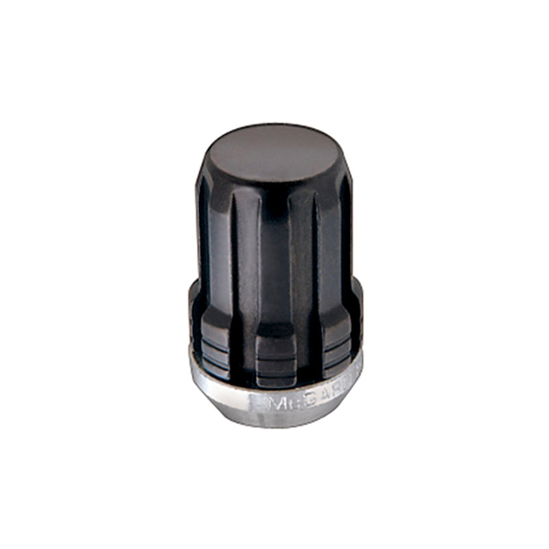 McGard SplineDrive Lug Nut (Cone Seat) M12X1.5 / 1.24in. Length (4-Pack) - Black (Req. Tool) 65357BK