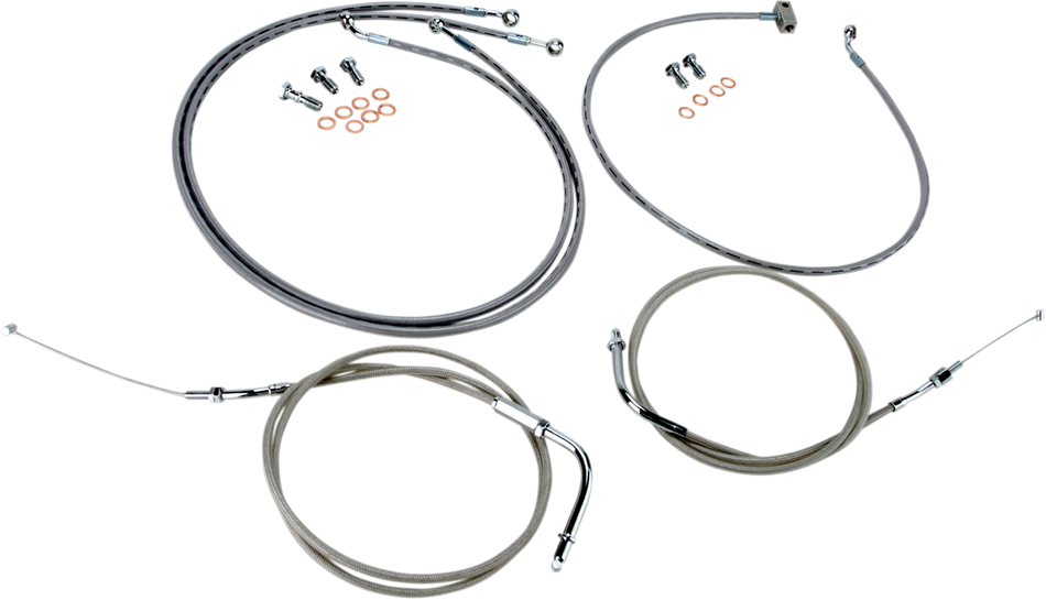 BARON Cable Line Kit - 12" - 14" - Roadliner - Stainless Steel BA-8059KT-12