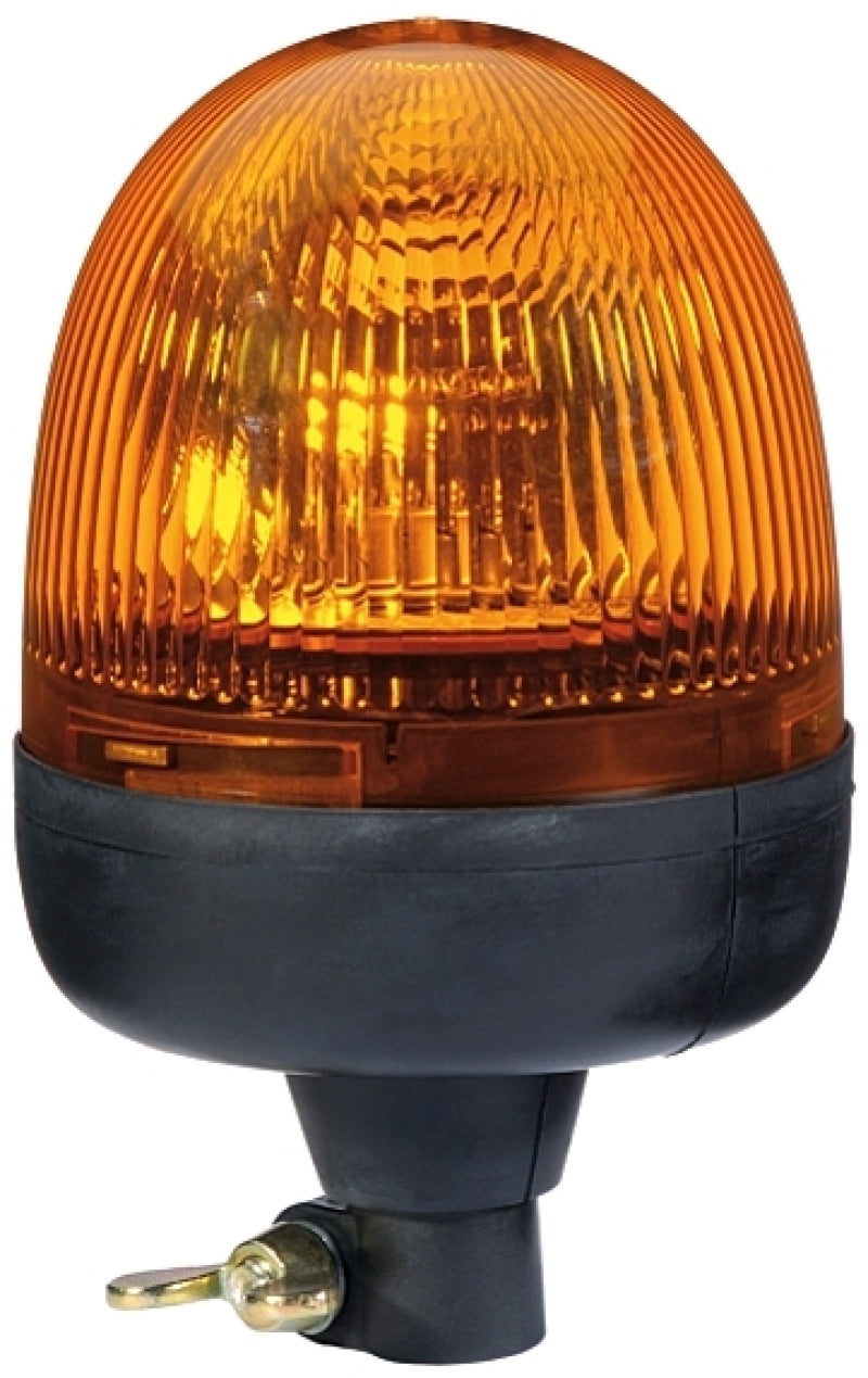 Hella Rota Compact 12V Amber Lens Beacon w/ Flexible Pole Mount LA009506001