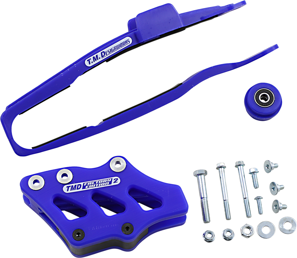 T.M. DESIGNWORKS Chain Guide/Slider - Yamaha - Blue YCP-OR5-BU