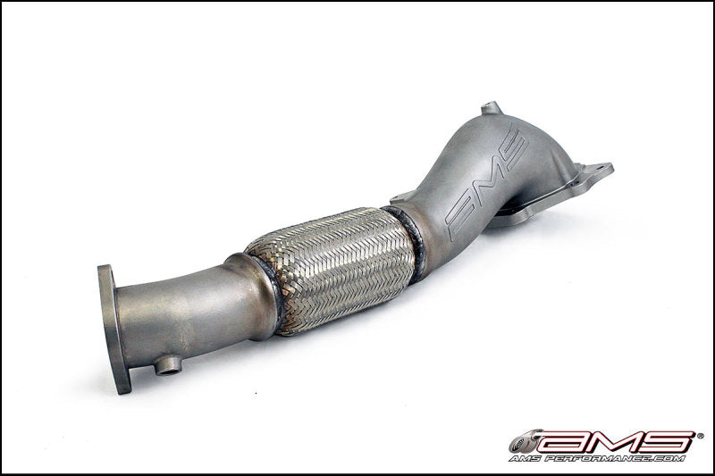 AMS Performance 08-15 Mitsubishi EVO X Widemouth Downpipe w/Turbo Outlet Pipe AMS.04.05.0001-1