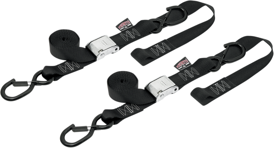 POWERTYE MFG. Cam Tie-Downs - 1-1/2" x 6-1/2' - Black 29622-S