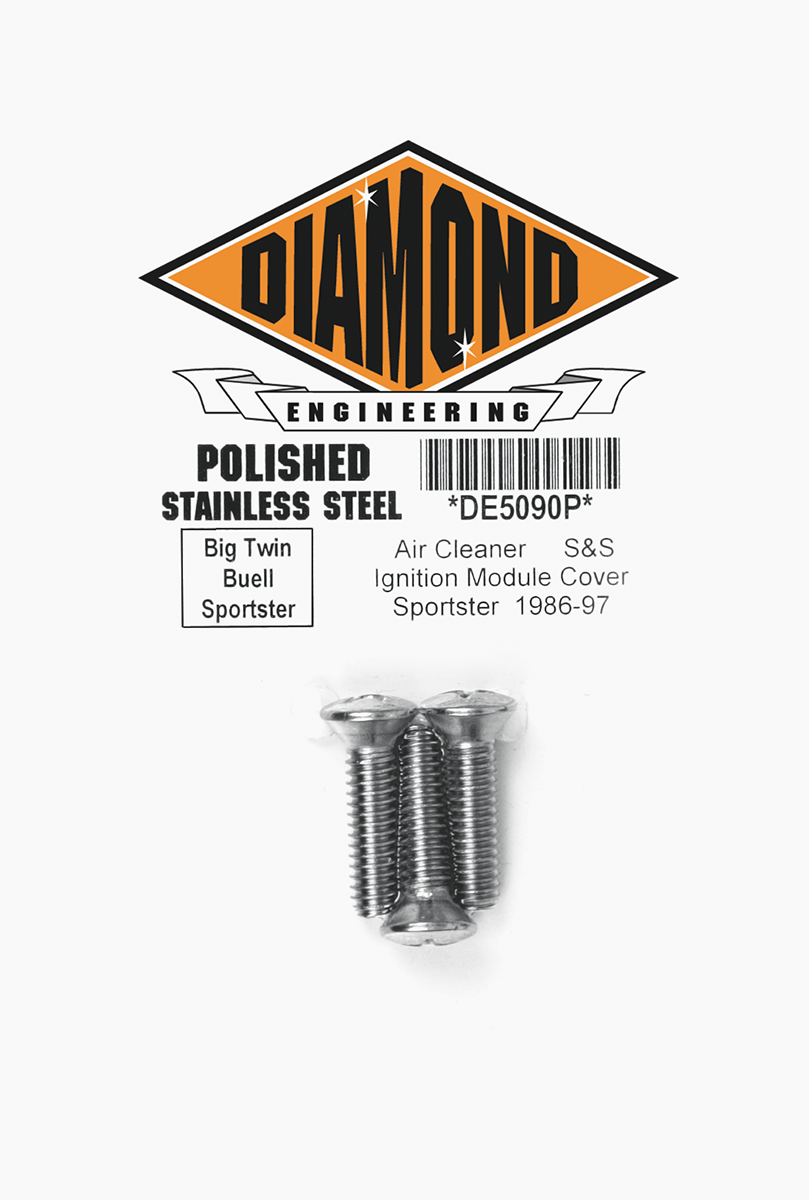 DIAMOND ENGINEERING S&S Air Cleaner Bolt Kit DE5090HP