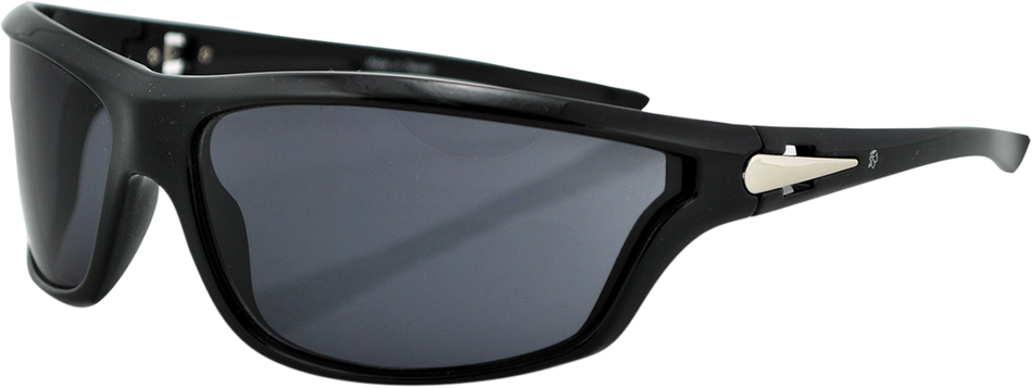 ZAN HEADGEAR Florida Sonnenbrille - Glänzend Schwarz - Rauch EZFL01 