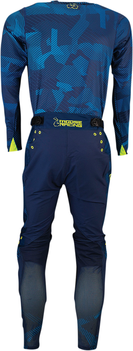 MOOSE RACING Agroid Pants - Navy/Hi-Vis - 30 2901-9249