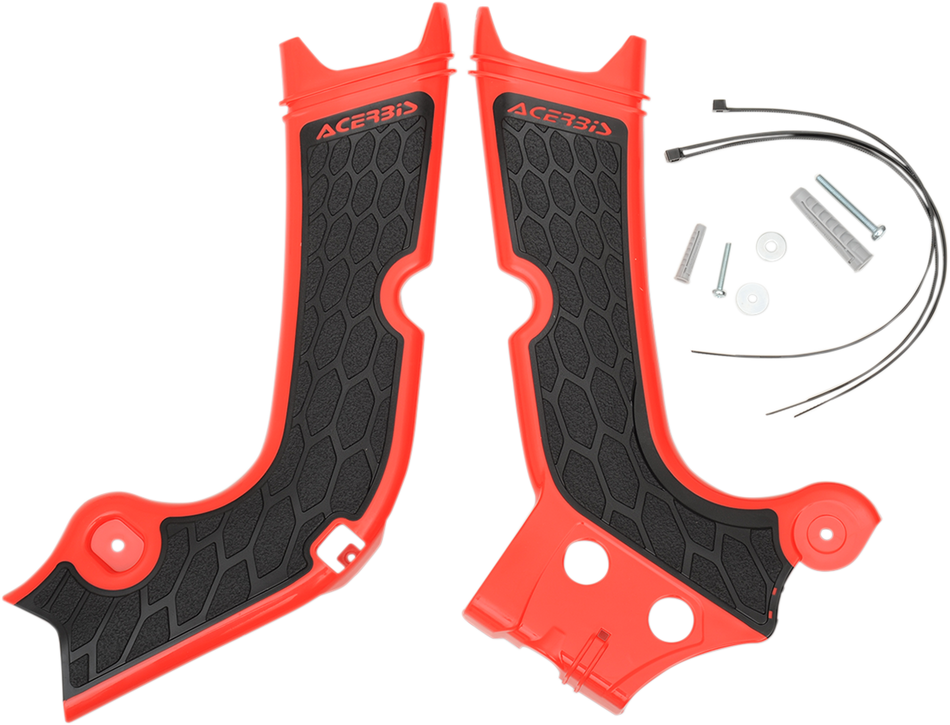 ACERBIS X-Grip Frame Guards - Red/Black 2630711018