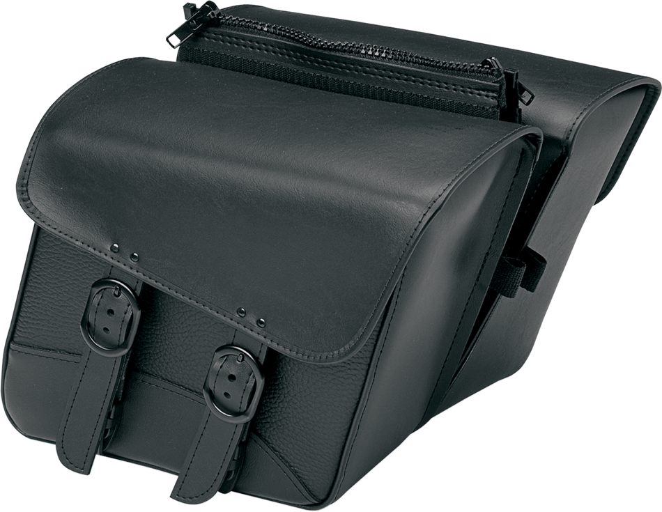 WILLIE & MAX LUGGAGE Compact Black Jack Saddlebag - Slant - Small 59588-00