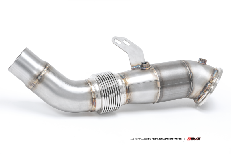 AMS Performance 2020+ Toyota Supra A90 Street Downpipe mit GESI-Katalysator AMS.38.05.0001-2