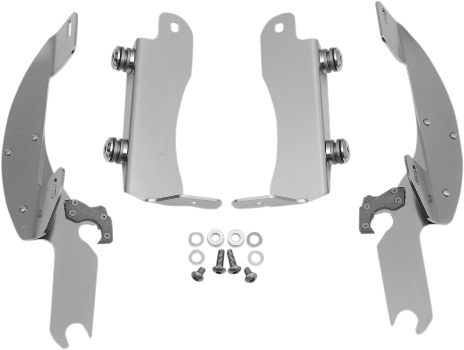 MEMPHIS SHADES Batwing Trigger Lock Mounting Kit - VN 1700 - Polished MEK1935