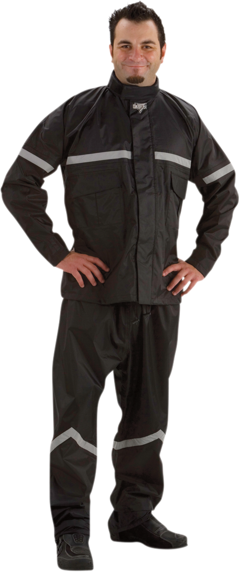 NELSON RIGG SR-6000 Stormrider Rainsuit - Black - 4X SR-6000-BLK074X