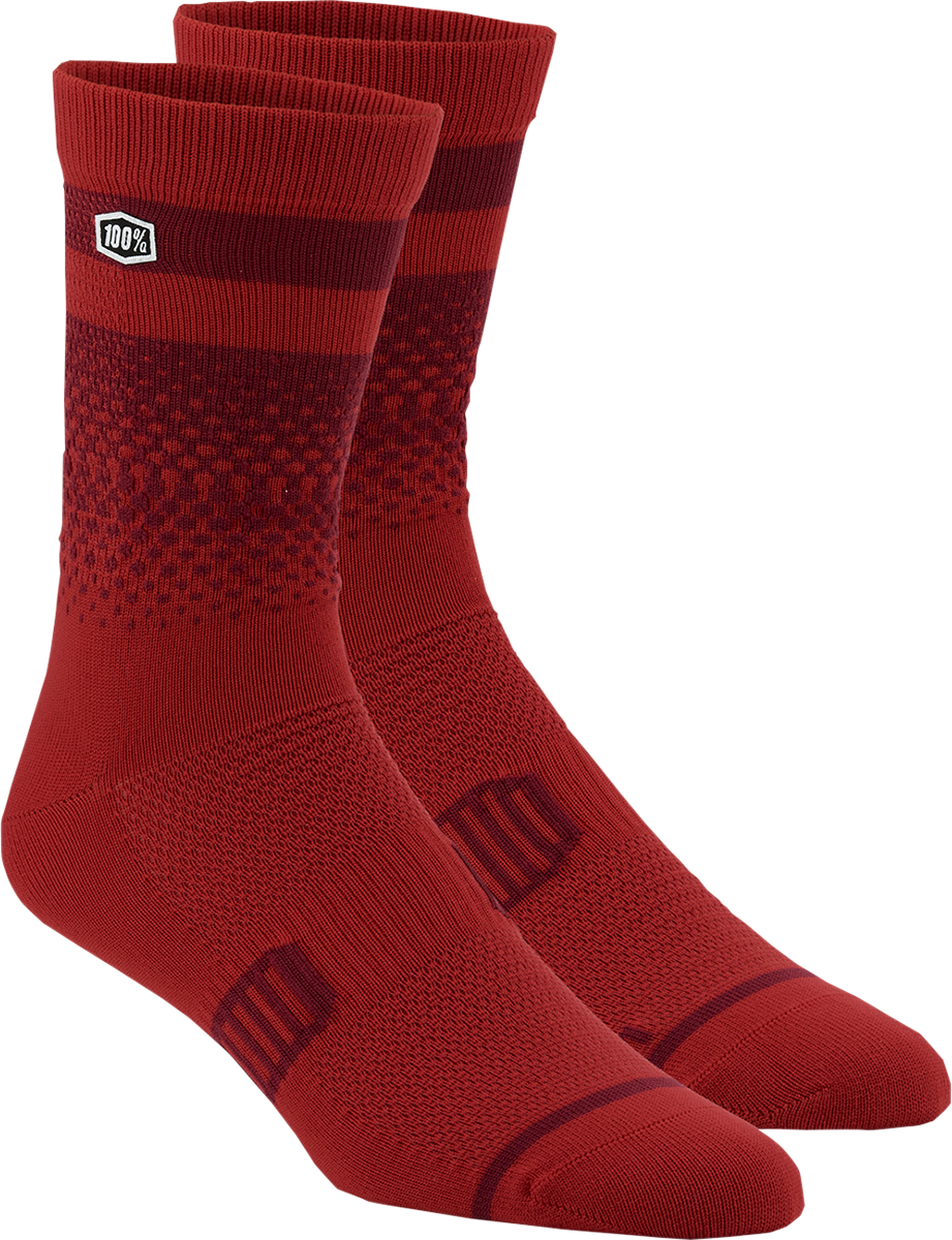 100% Advocate Socks - Cherry/Brick - Large/XL 24017-419-18