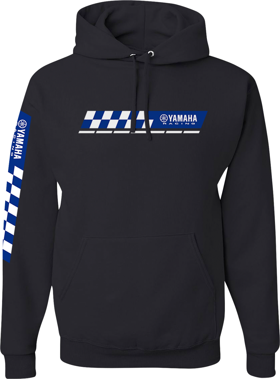 YAMAHA APPAREL Yamaha Racing Check Hoodie - Black - Small NP21S-M3110-S