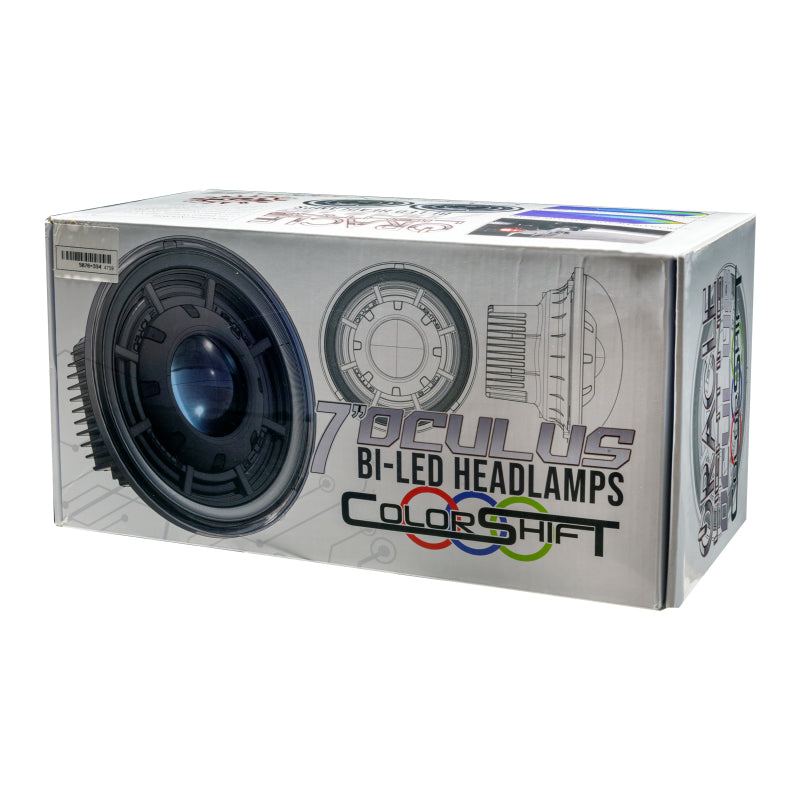 ORACLE Lighting 07-18 Jeep Wrangler JK Oculus 7in. ColorSHIFT Bi-LED Projector Headlights 5876-504