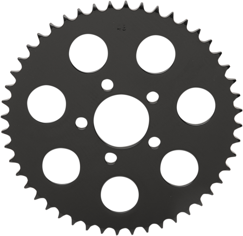 DRAG SPECIALTIES Rear Sprocket - Gloss Black - Flat - 48 Tooth 16421EB