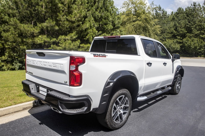 Bushwacker 19-21 Chevrolet Silverado 1500 DRT Style Flares 4pc - Black 40984-02