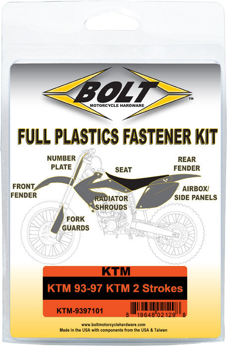 BOLT Full Plastic Fastener Ktm KTM-9397101