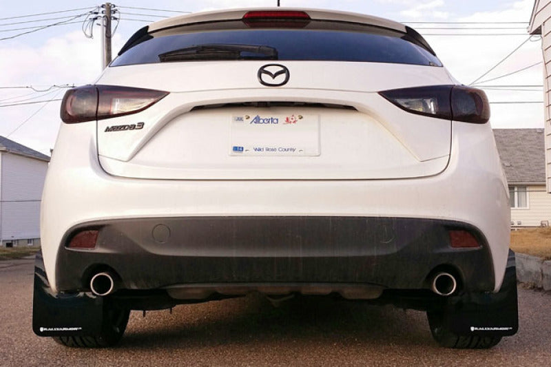 Rally Armor 14-18 Mazda3/Speed3 Black UR Mud Flap w/ Red Logo MF31-UR-BLK/RD