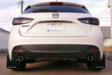 Rally Armor 14-18 Mazda3/Speed3 Black UR Mud Flap w/ Red Logo MF31-UR-BLK/RD