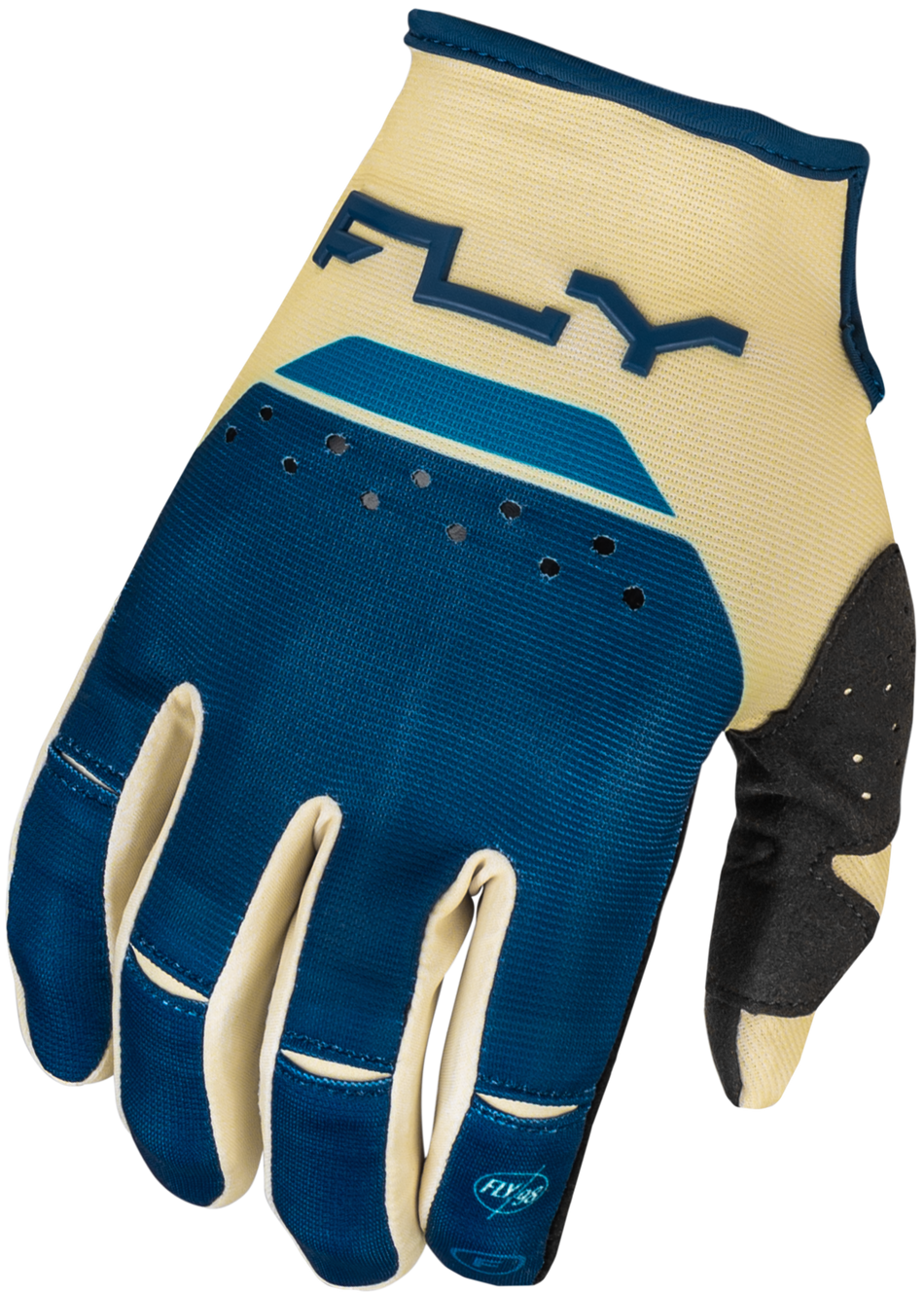 FLY RACING Youth Kinetic Reload Gloves Ivory/Navy/Cobalt Yl 377-513YL