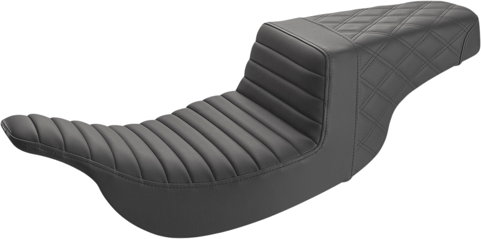 Asiento elevador para SILLÍN - Tuck-n-Roll delantero/cosido de celosía trasero - Negro 897-07-176 