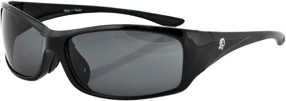 ZAN HEADGEAR South Dakota Sonnenbrille - Glänzend Schwarz - Rauch EZSD01 