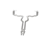 MagnaFlow Cat Back, SS, 3in, Competition, Dual Split Polished 4.5in Tips 2015 Ford Mustang GT V8 5.0 19101