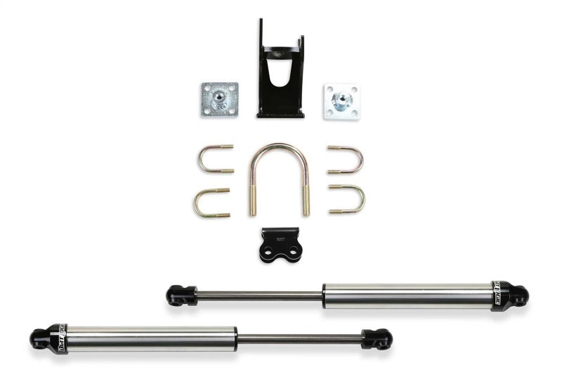 Fabtech 05-21 Ford F250/350 4WD Dual Steering Stabilizer System (Opposing Style) w/DL 2.25 Shocks FTS220512