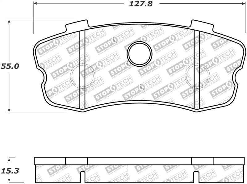 StopTech Performance 06-09 Chvy Corvette Z06 Rear Brake Pads 309.11851