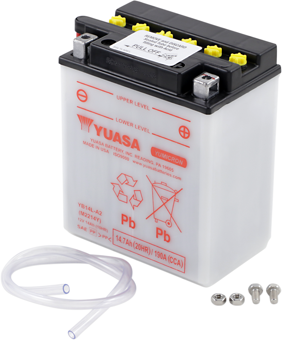 YUASA Battery - YB14L-A2 YUAM2214YIND