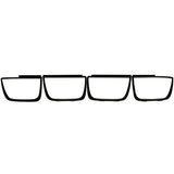 ANZO Taillight Bezels 2010-2013 Chevrolet Camaro Taillight Bezels - 4pc Flat Black 351001