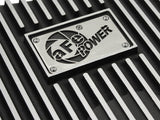 aFe Power Transmission Pan Black Machined 11-14 Ford 6R140 Trucks V8 6.7L (td) 46-70182
