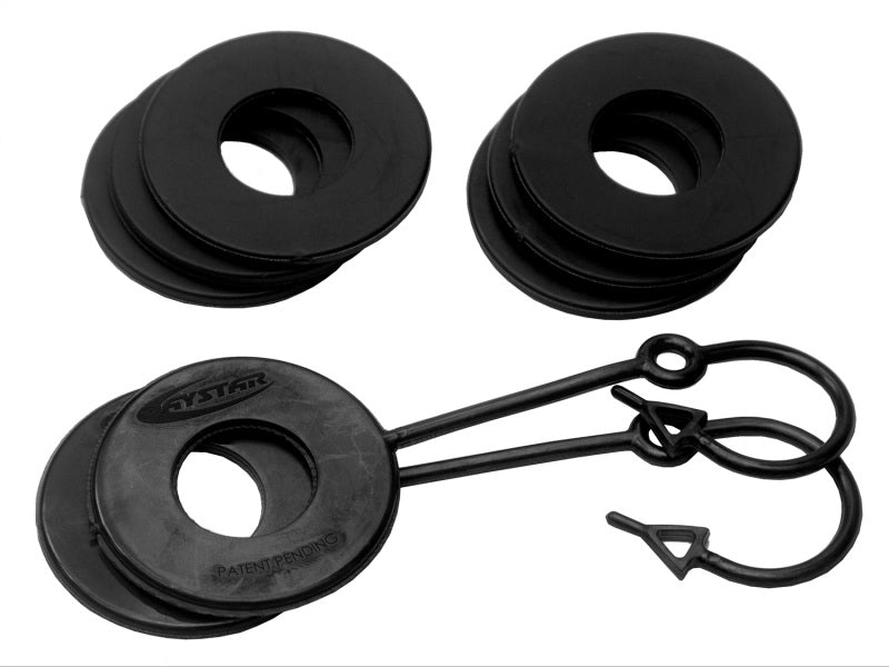 Daystar Black Locking D Ring Isolator Pair w/Washer Kit KU70059BK