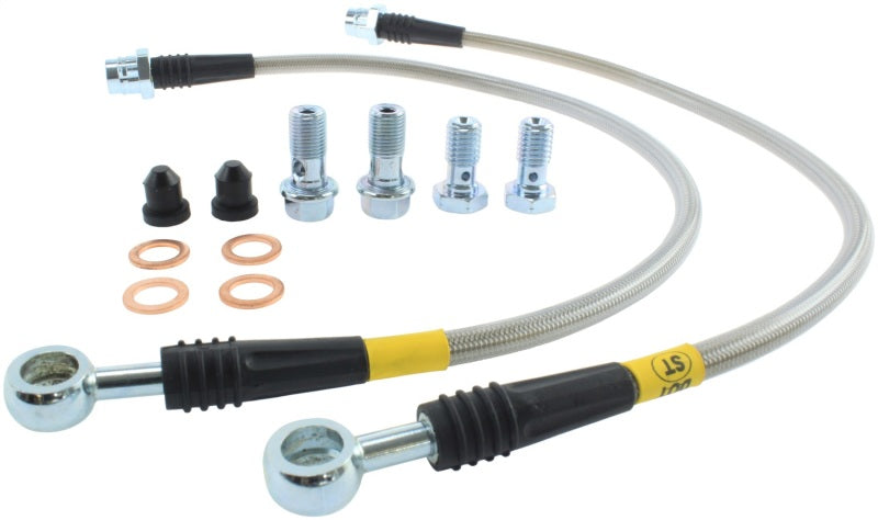 StopTech 98-06 Golf 1.8 Turbo/VR6/20th Ann Front Stainless Steel Brake Line Kit 950.33009