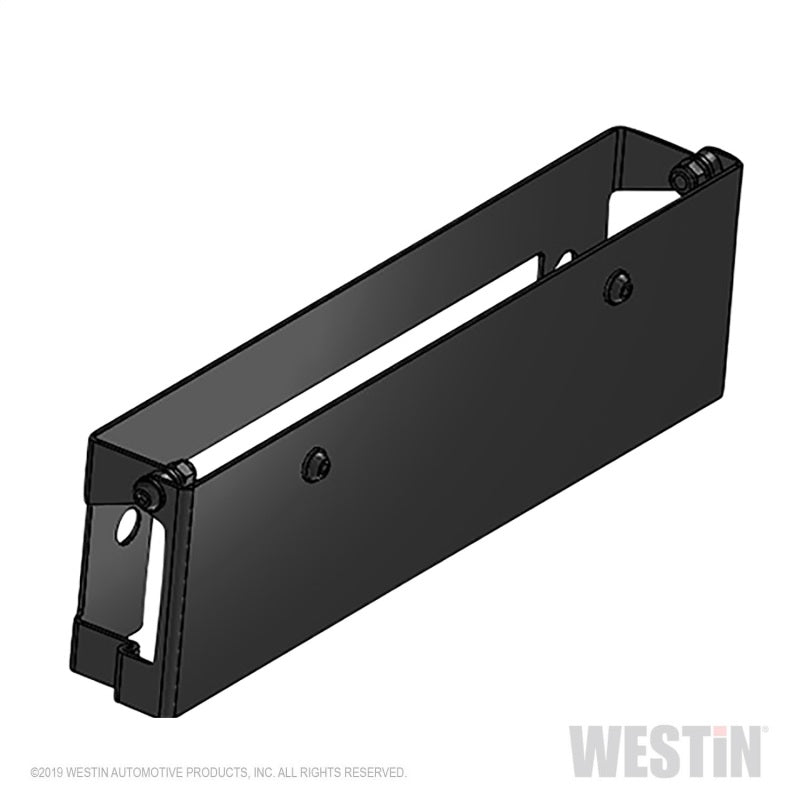 Westin Winch Mount License Plate Re-locator - Black 46-20065