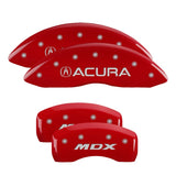 MGP 4 Caliper Covers Front Acura Rear MDX Red Finish Silver Characters 39021SMDXRD