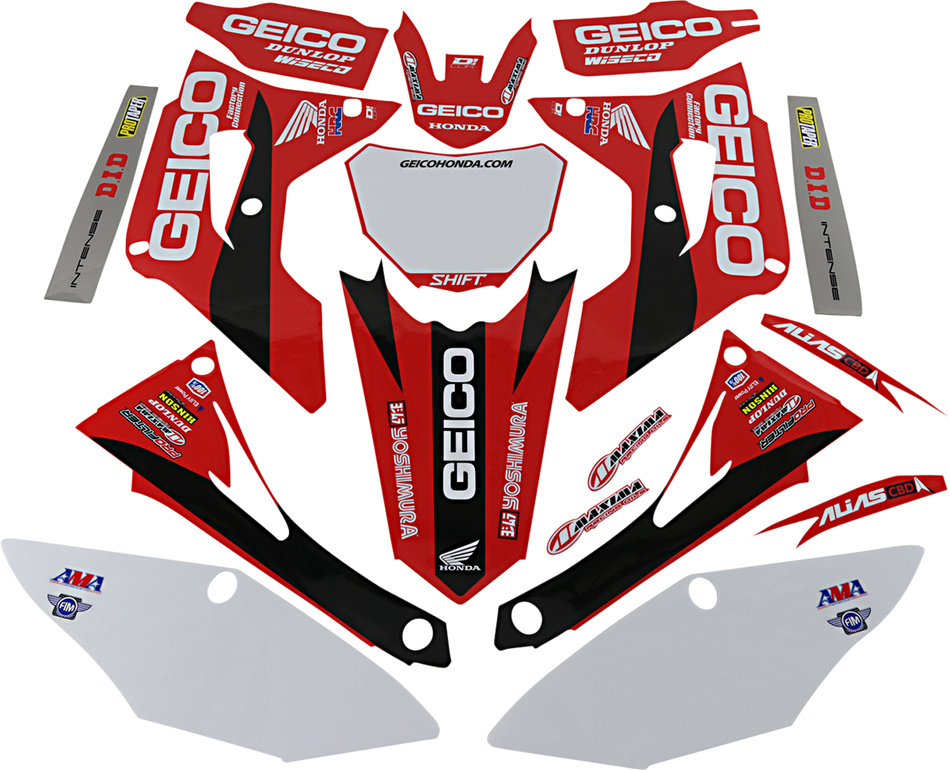 D'COR VISUALS Graphic Kit - Geico - Honda 20-10-900