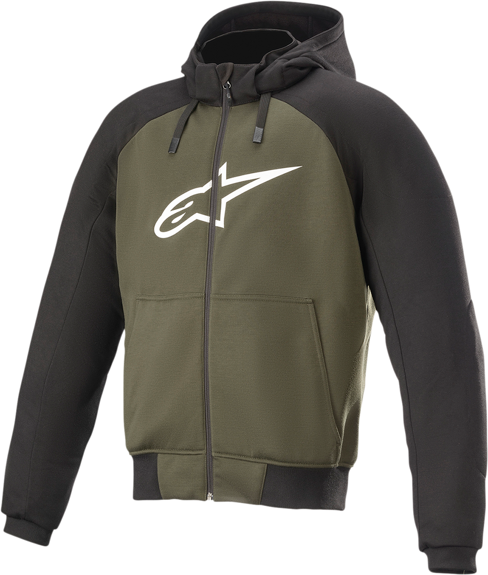 ALPINESTARS Chrome Hoodie - Black/Green - XL 4200918-1681-XL