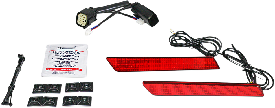 CUSTOM DYNAMICS Saddlebag Latch Lights - SS8 - Red CD-LATCH-SS8-R