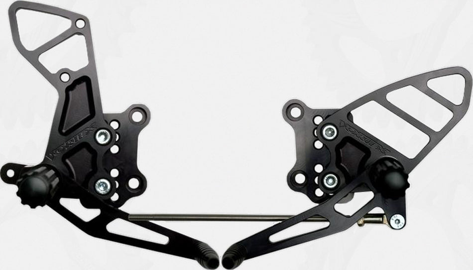 VORTEX Rear Set Complete Blk Suz RS505K