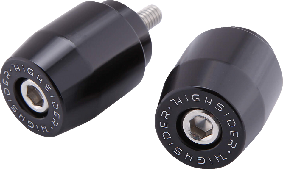 HIGHSIDER Bar End Weights - M6 - Black - Yamaha 161-047