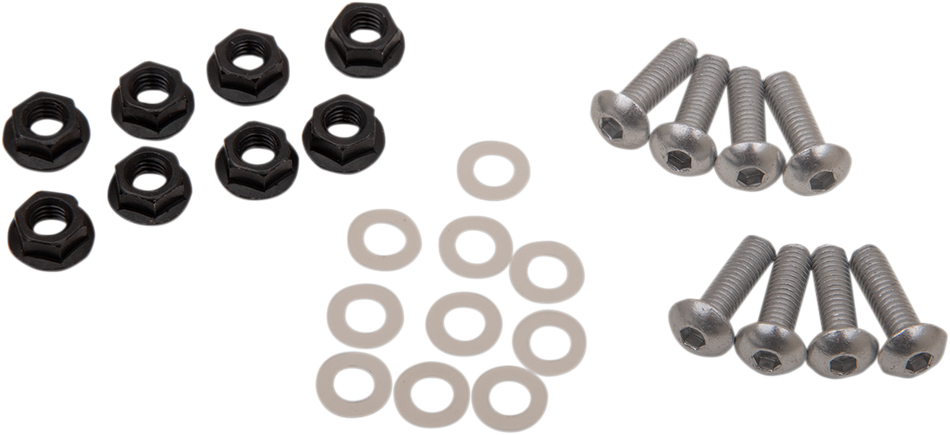 PUIG HI-TECH PARTS Windscreen Screw Kit - Silver 0956P