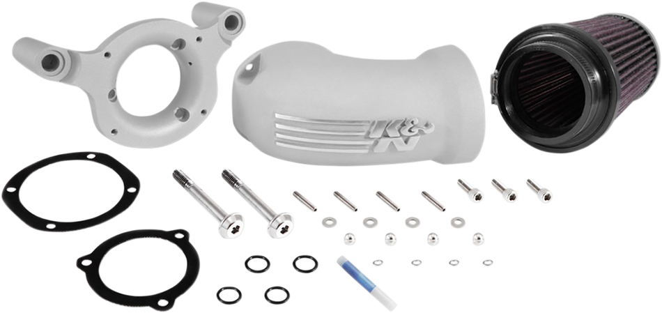 K & N Intake Kit - Silver - Softail/Dyna 63-1137S